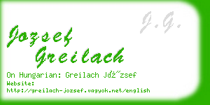 jozsef greilach business card